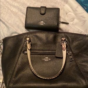 Coach crossbody bag and matching wallet